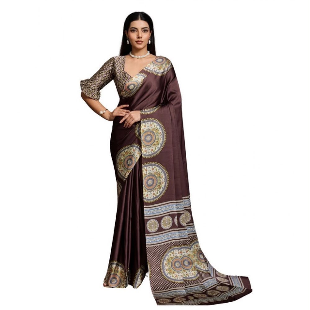 The "Dinner-to-Dancefloor" Satin Saree